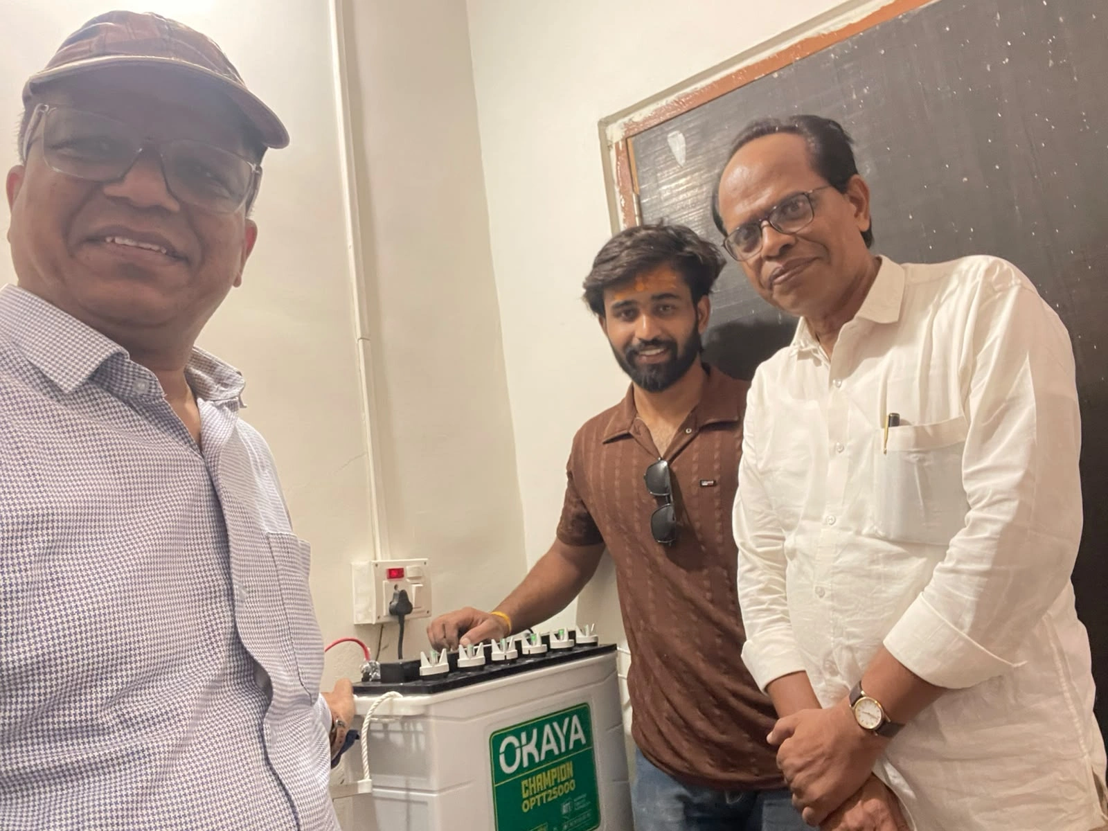 Verified Okaya Battery Installation with Er. Navale & Mr. Sunil Mahale in Sangamner